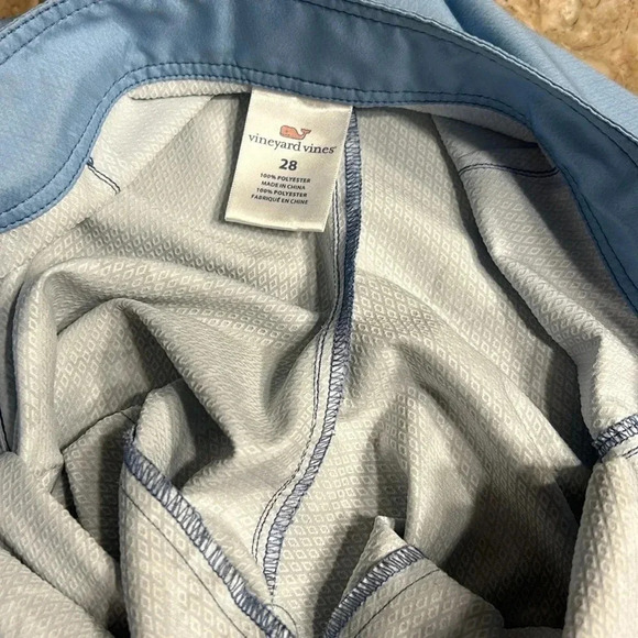 Vineyard Vines short swim trunks,men size 28.Blue, side zip pocket,whale,logo - Picture 11 of 15